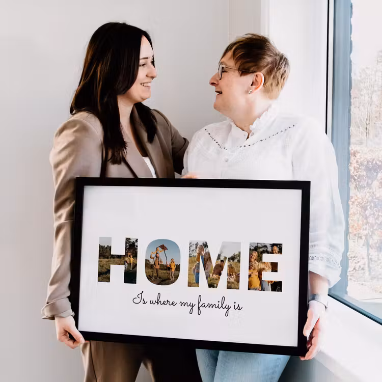 Poster mit Rahmen - Home — 2