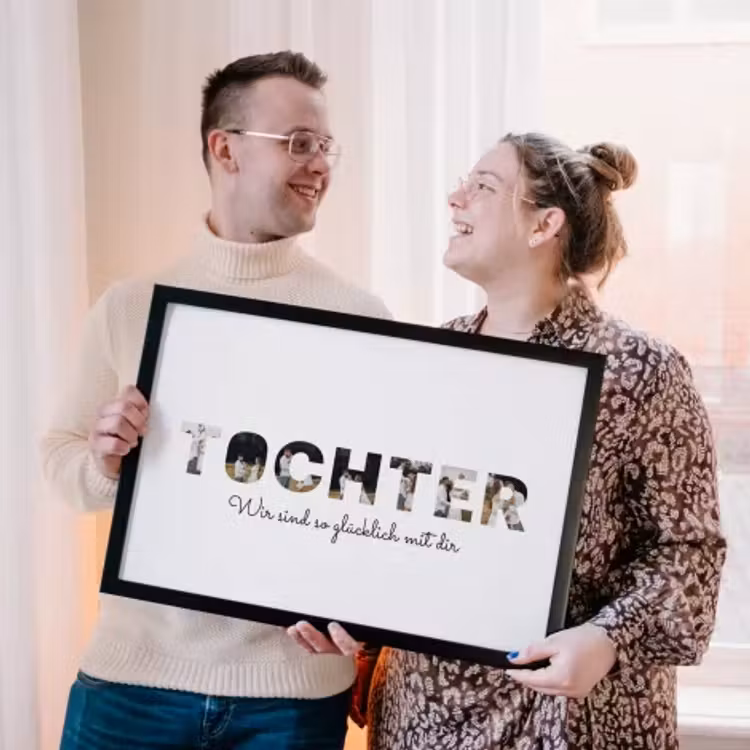 Poster mit Rahmen – Tochter — 2
