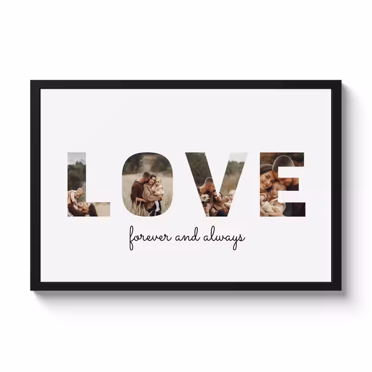 Poster mit Rahmen - Love — 1