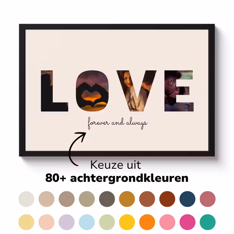 Poster mit Rahmen - Love — 6