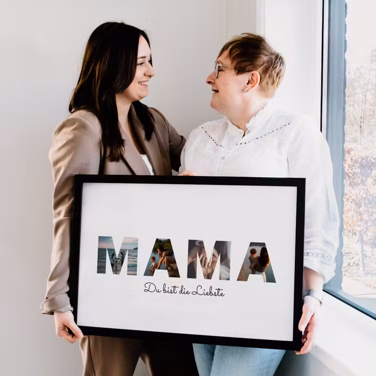 Poster mit Rahmen - Mama — 2