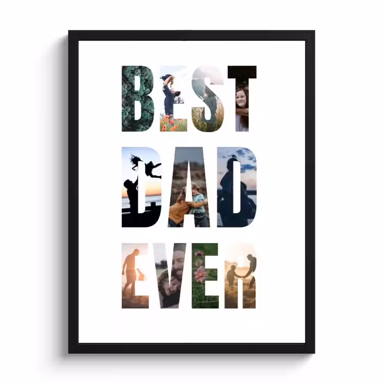 Poster mit Rahmen – Bester Papa aller Zeiten — 1