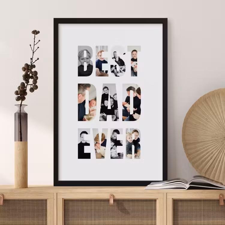 Poster mit Rahmen – Bester Papa aller Zeiten — 2