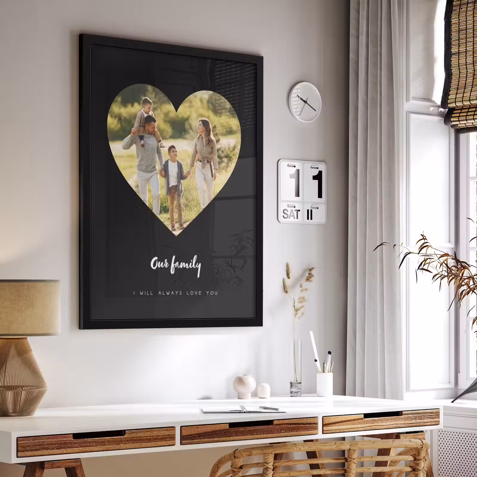 Poster mit Rahmen - Herz — 1