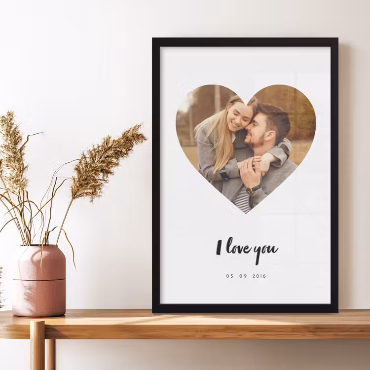 Poster mit Rahmen - Herz — 2