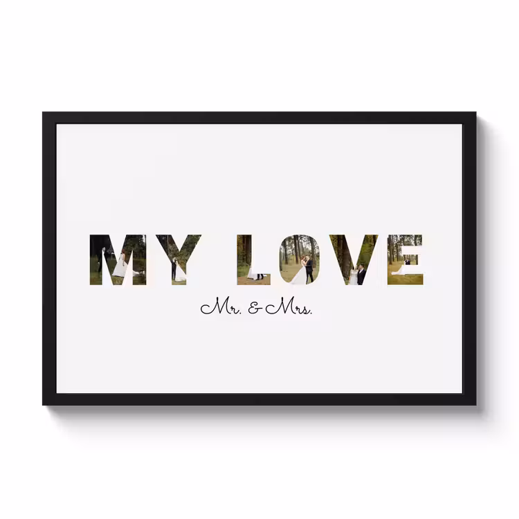Poster mit Rahmen – My Love — 1