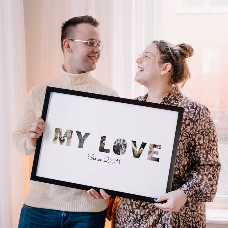 Poster mit Rahmen – My Love — 2
