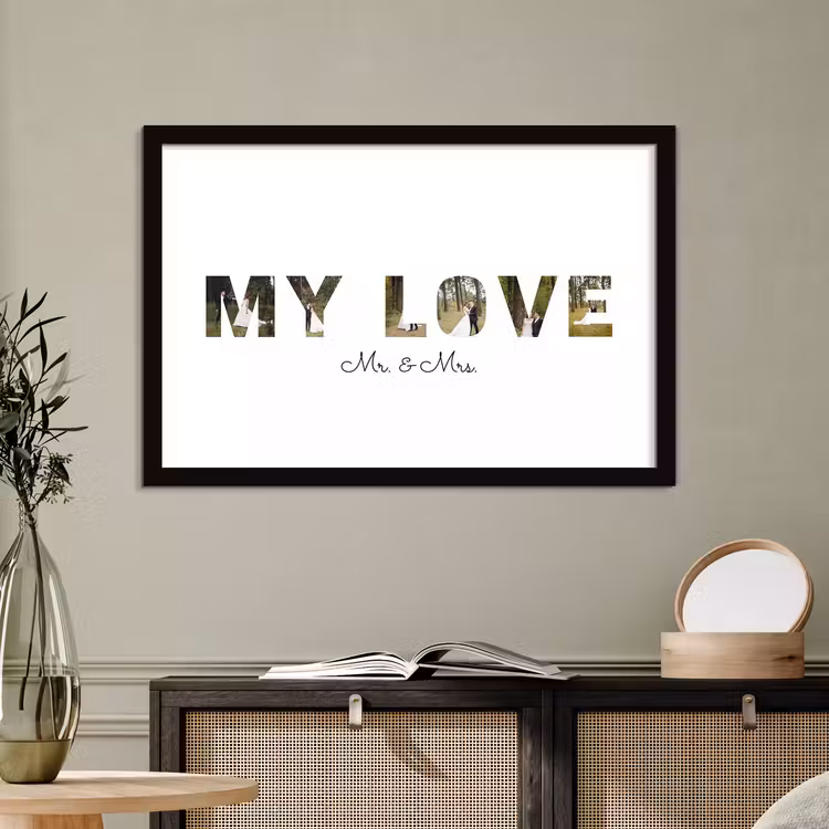 Poster mit Rahmen – My Love — 4