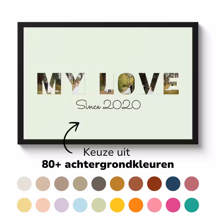 Poster mit Rahmen – My Love — 5