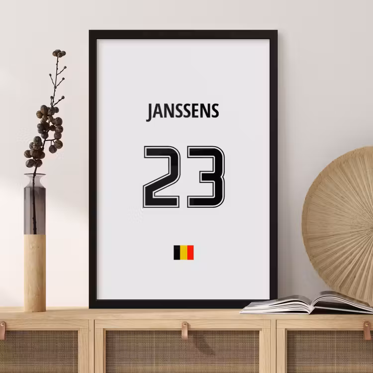 Poster mit Rahmen - Rückennummer — 2