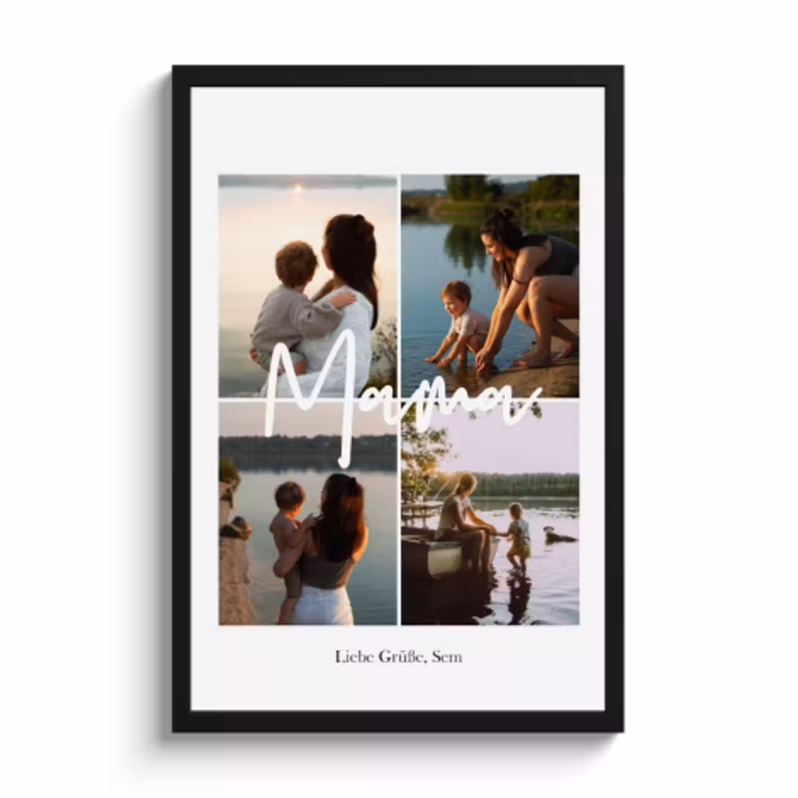 Poster mit Rahmen – Mama-Collage — 1