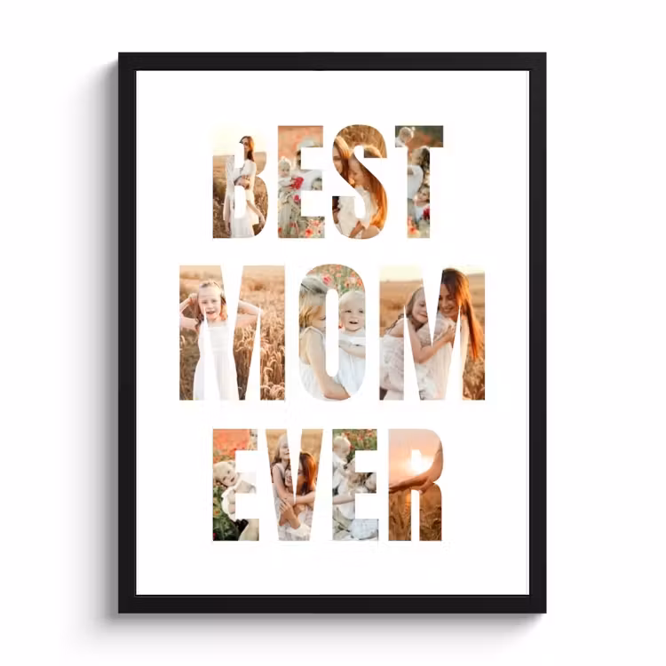 Poster mit Rahmen – Beste Mama aller Zeiten — 1