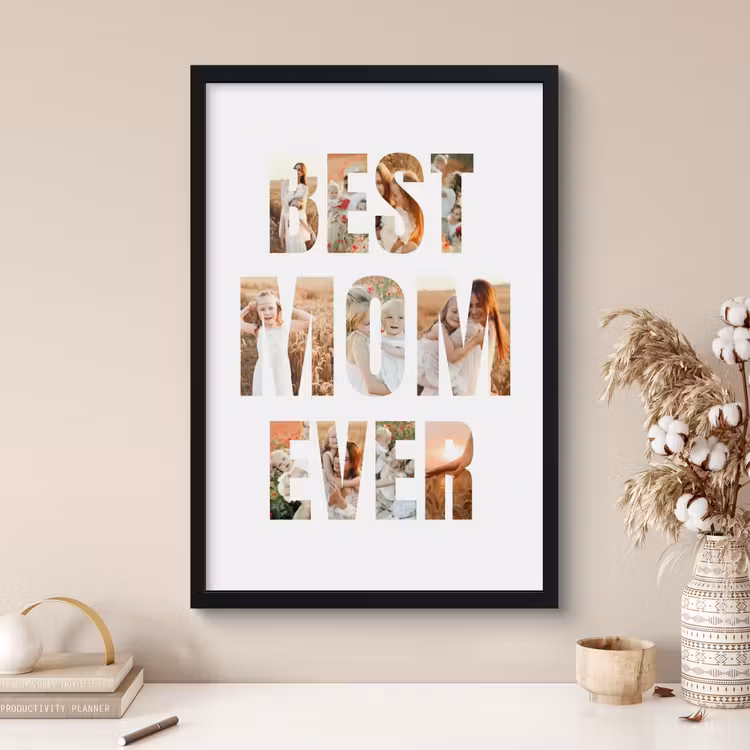 Poster mit Rahmen – Beste Mama aller Zeiten — 3