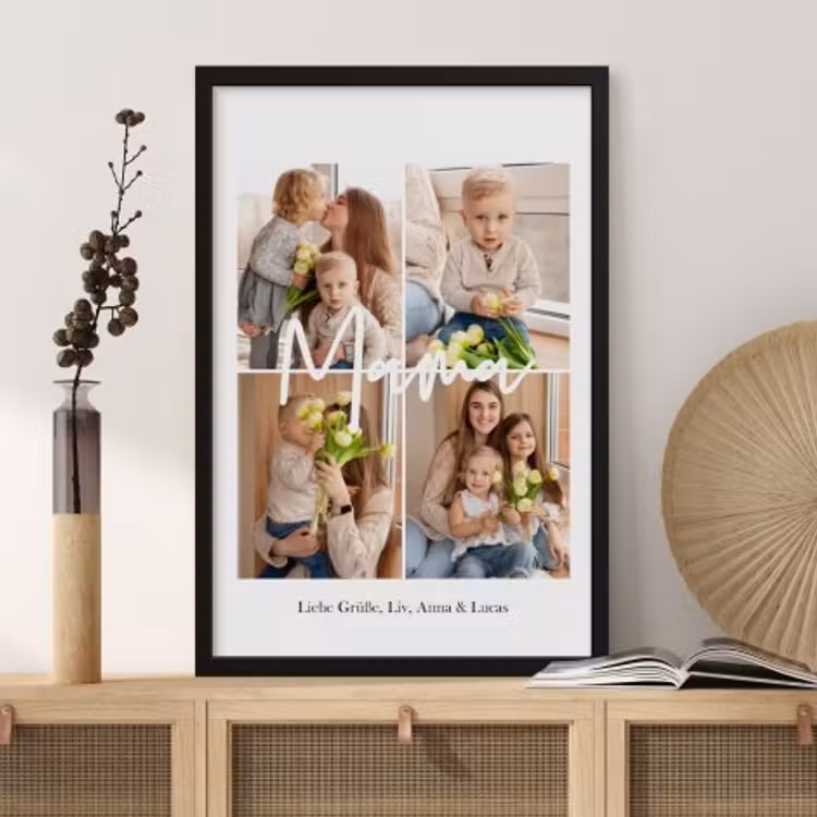 Poster mit Rahmen – Mama-Collage — 3
