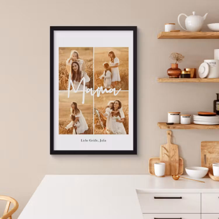 Poster mit Rahmen – Mama-Collage — 4