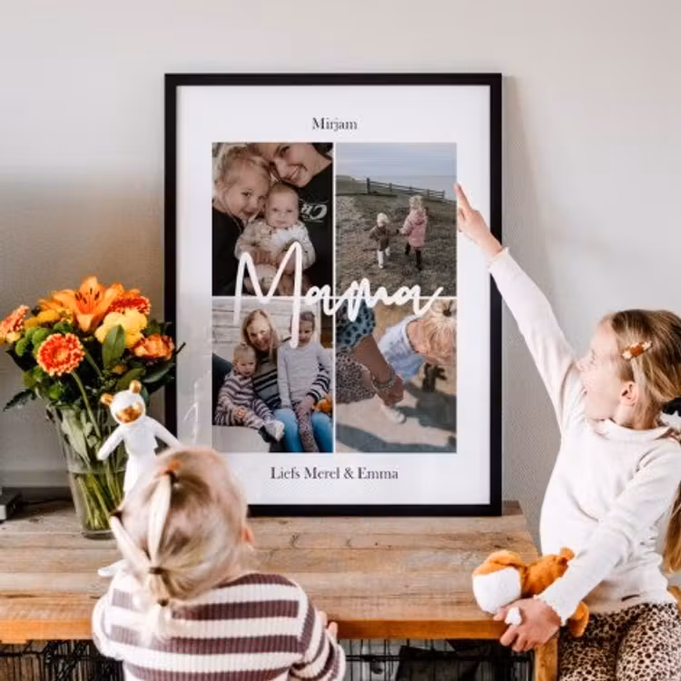 Poster mit Rahmen – Mama-Collage — 5