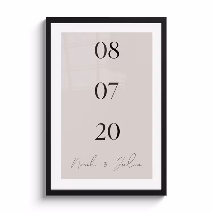 Poster mit Rahmen - Daten — 1