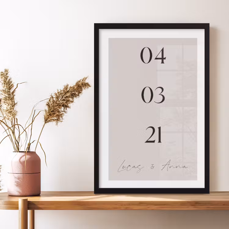 Poster mit Rahmen - Daten — 4