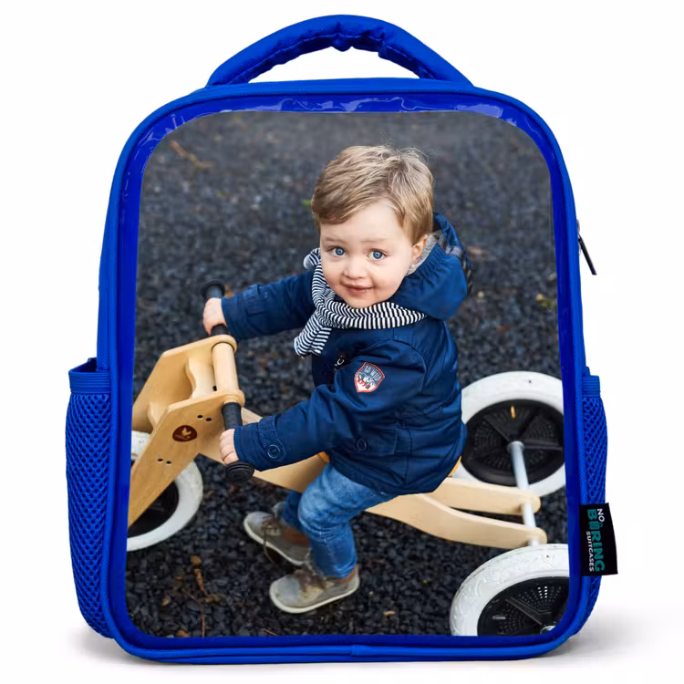 Rucksack blau mit foto — 1