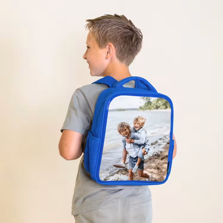 Rucksack blau mit foto — 2