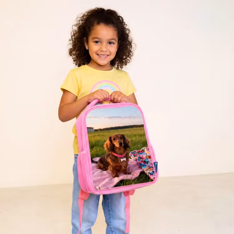 Rucksack rosa mit foto — 3