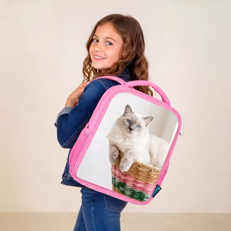 Rucksack rosa mit foto — 4