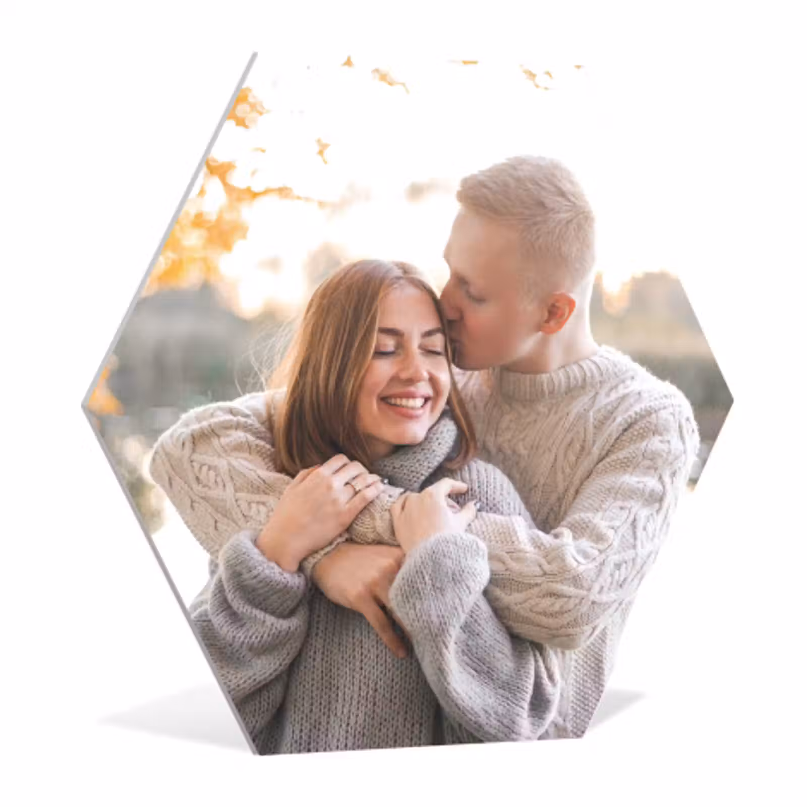 Foto auf alu dibond Hexagon XL — 1