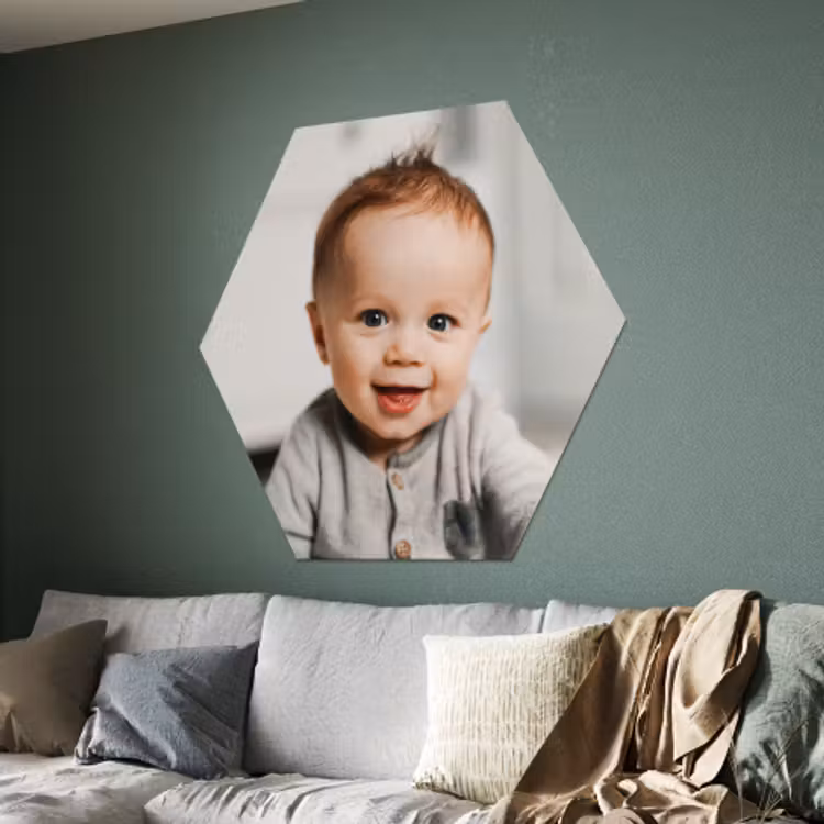 Foto auf alu dibond Hexagon XL — 3