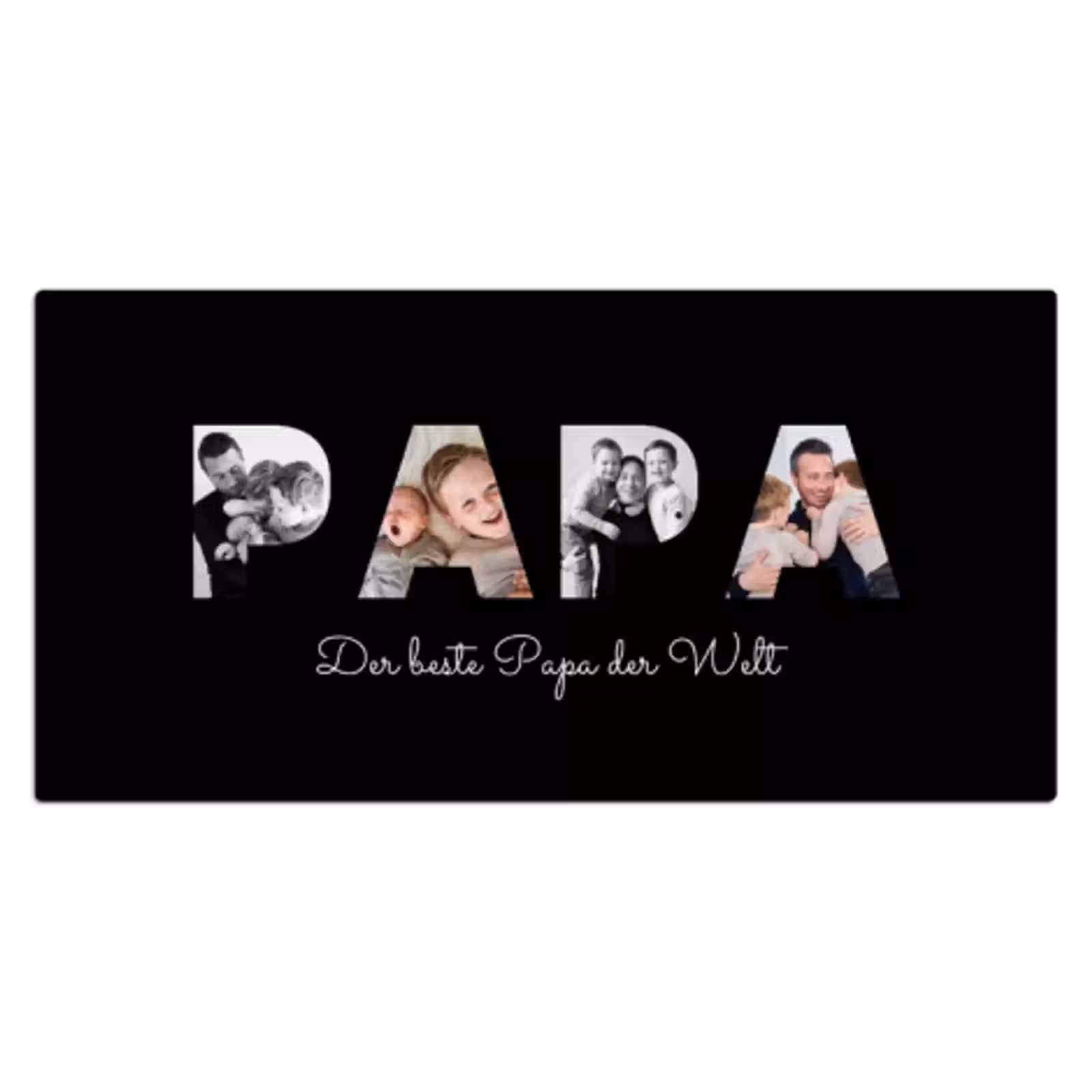 Schreibtischunterlage - Papa mit schwarzem Hintergrund — 1