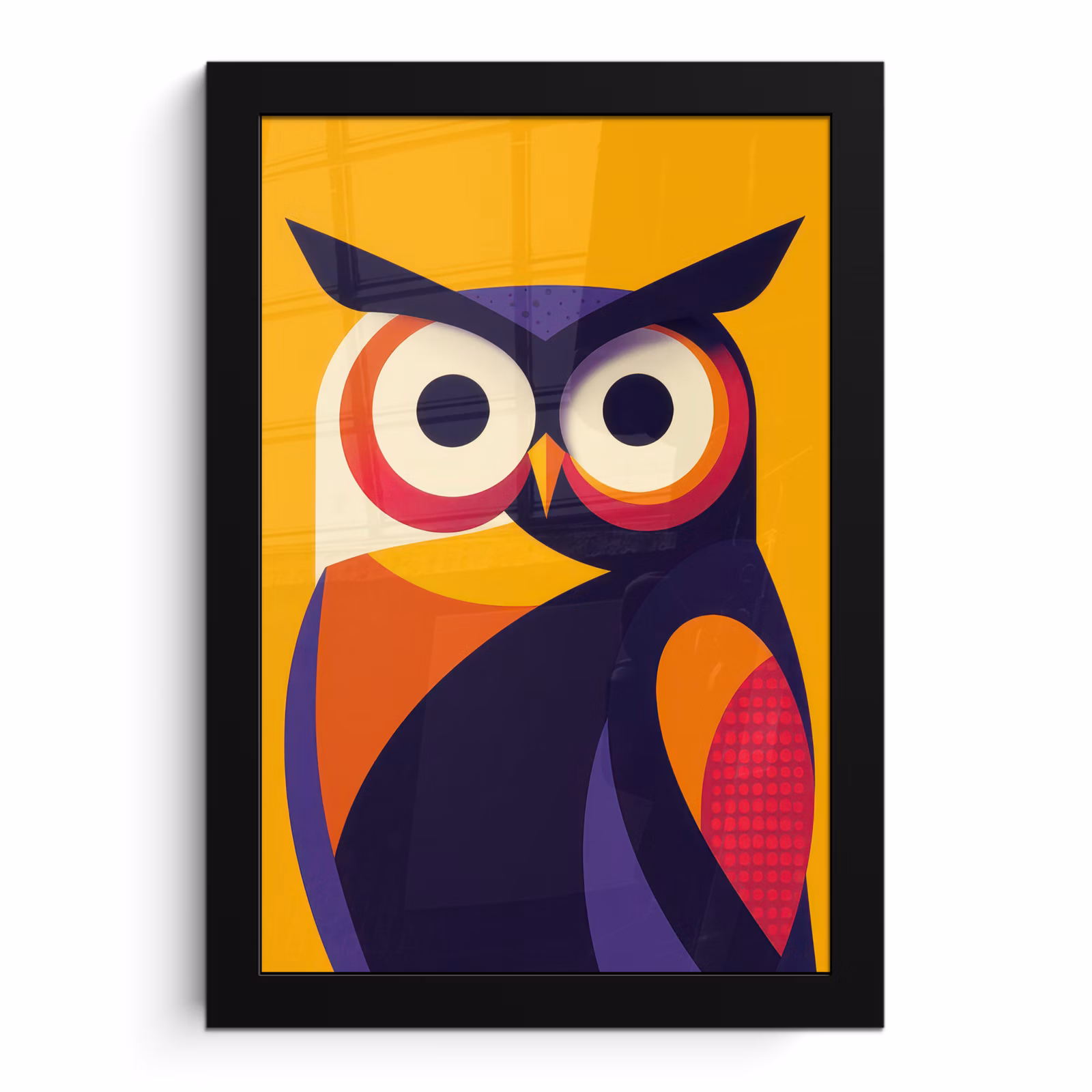 Bilder mit Rahmen - Eule - Grafik - Bunt - Augen — 1