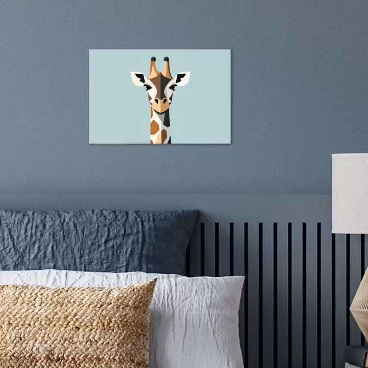 Poster - Giraffe - Illustration - Braun - Minimalistisch — 3