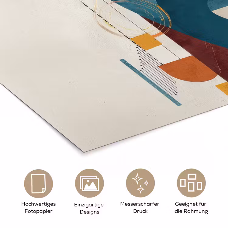 Poster - Geometrisch - Schlanke Formen - Farbenfroh — 5