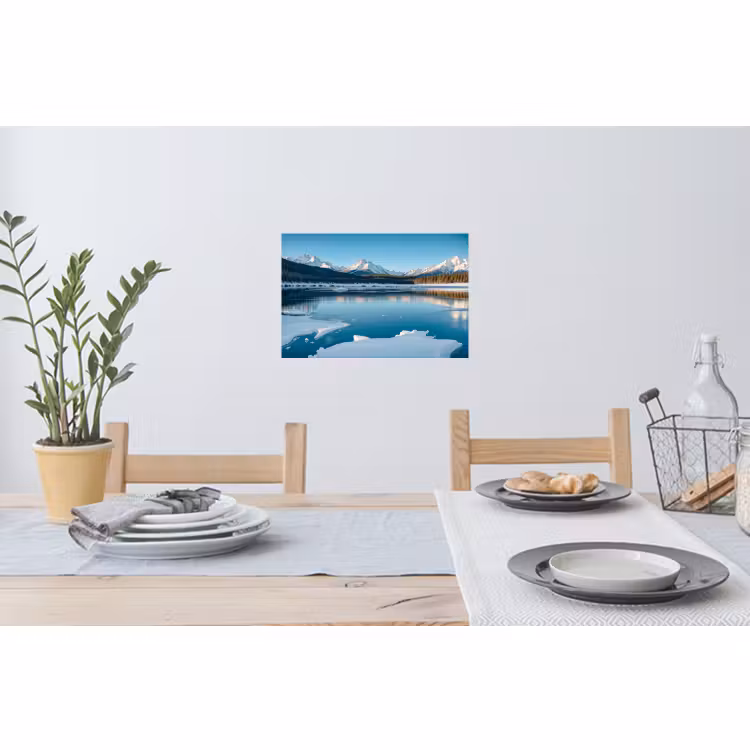 Wandtattoo – Landschaft - Winter - See - Berg - Aussicht - Eis — 4