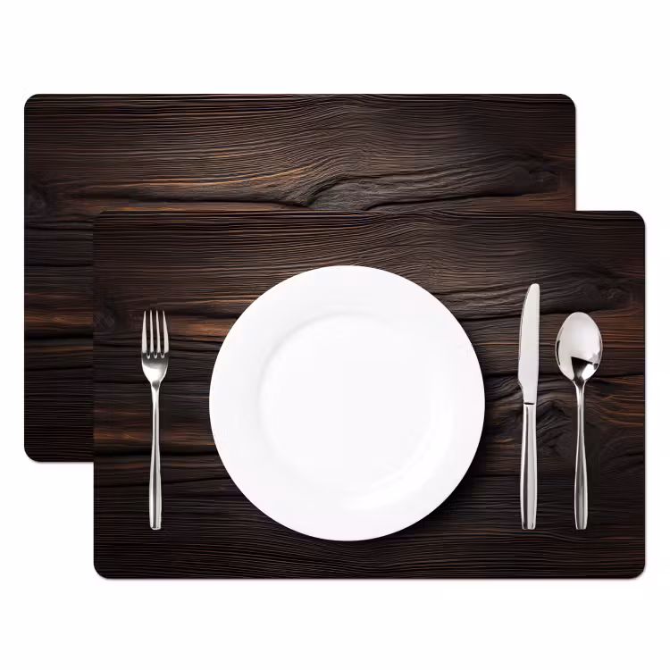 Tischset - 6 Stück - Holz - Launische Maserung — 2