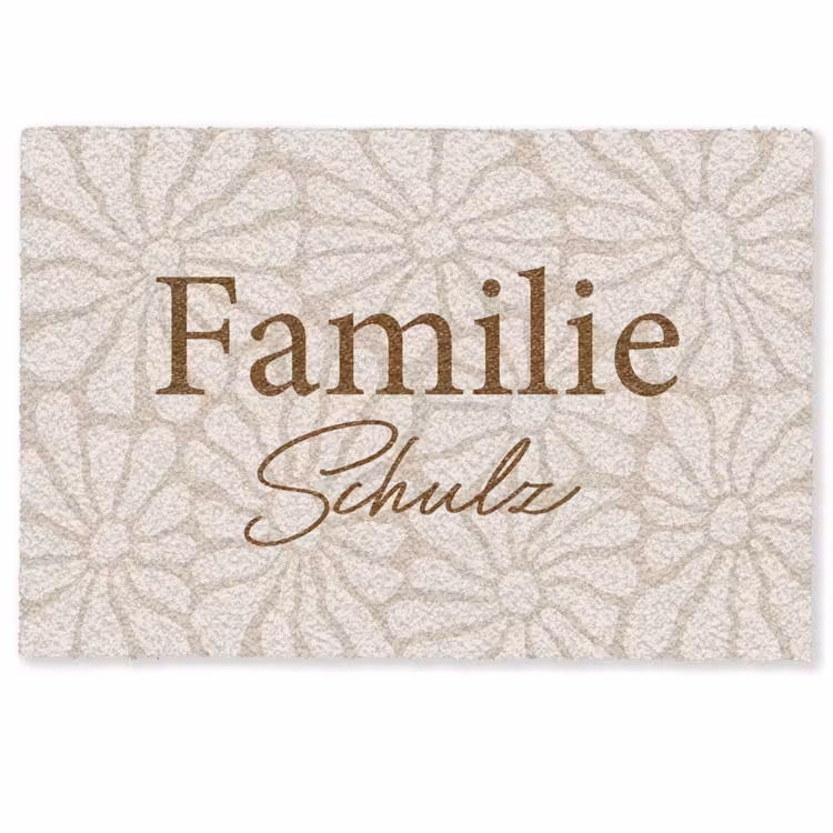 Personalisierbare fußmatte - Familie — 1
