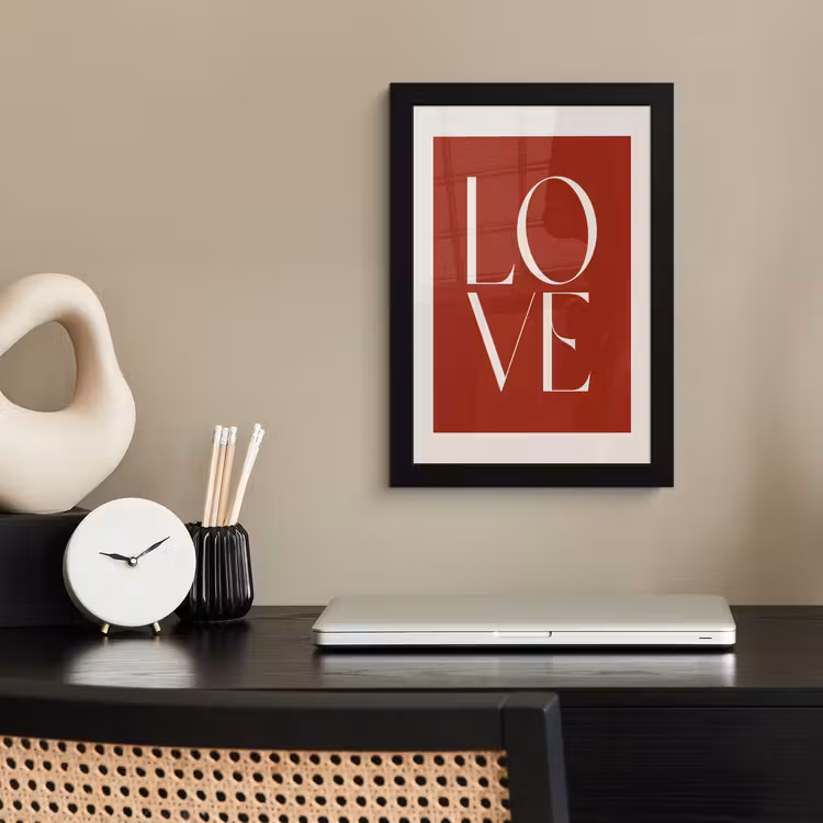 Bilder mit Rahmen - Liebe - Rot - Minimalistisch — 2