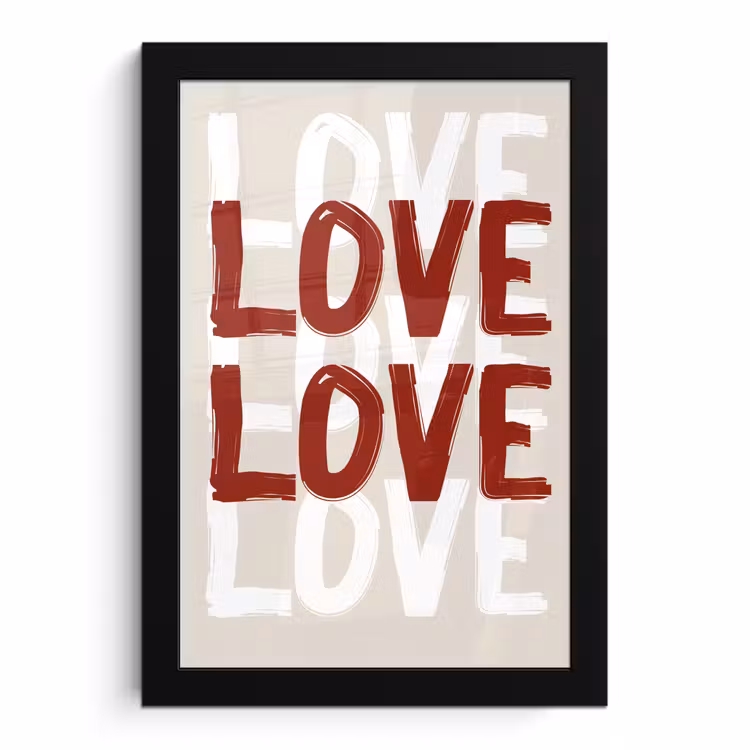 Bilder mit Rahmen - Liebe - Rot - Text — 1