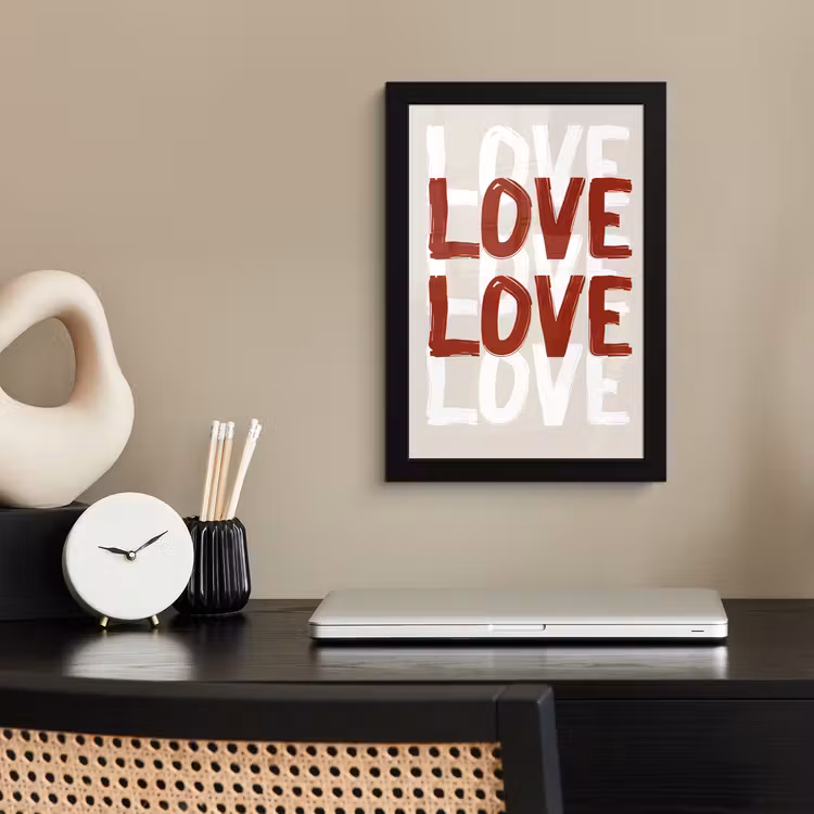 Bilder mit Rahmen - Liebe - Rot - Text — 2