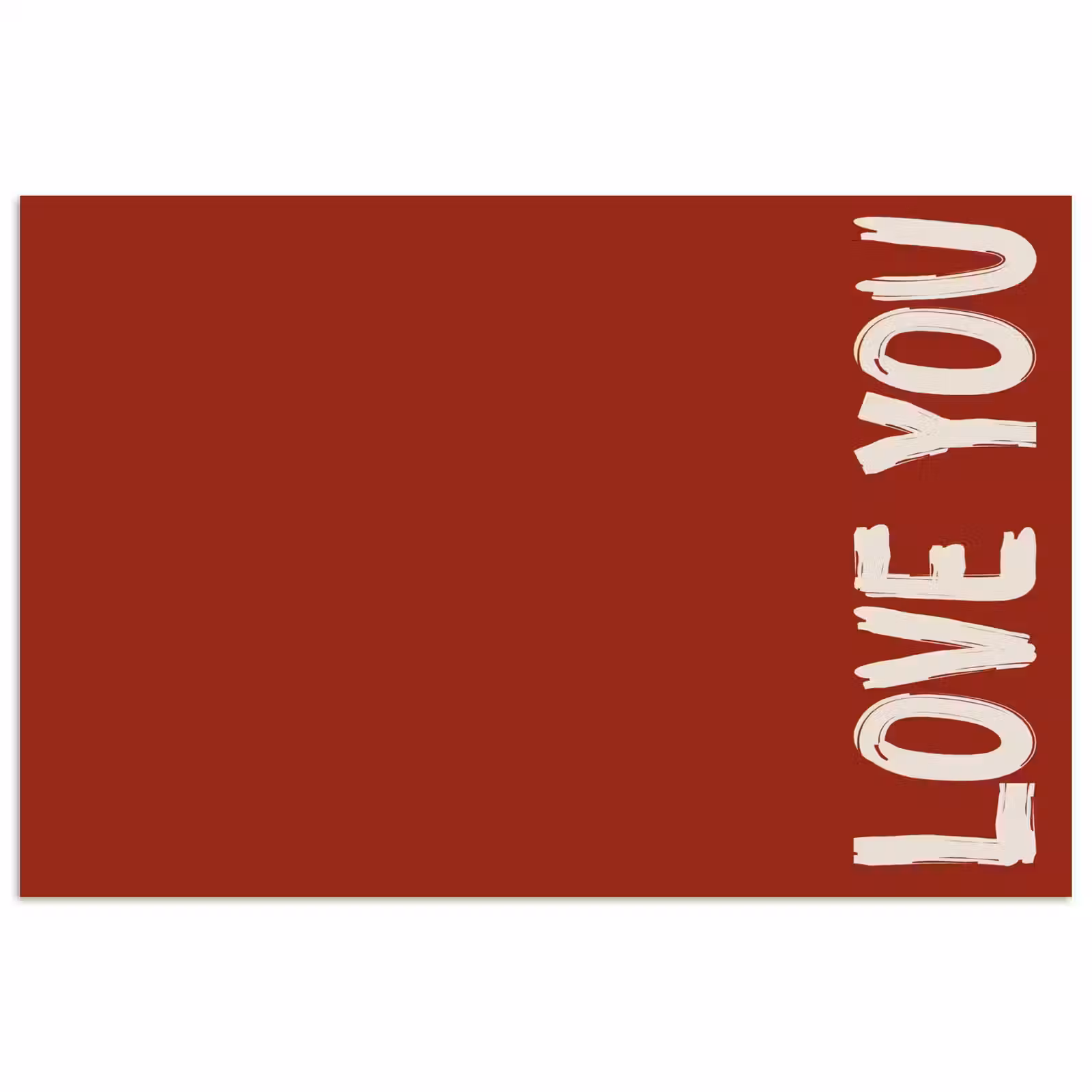 Poster - Schräg - Loveyou - Rot — 1