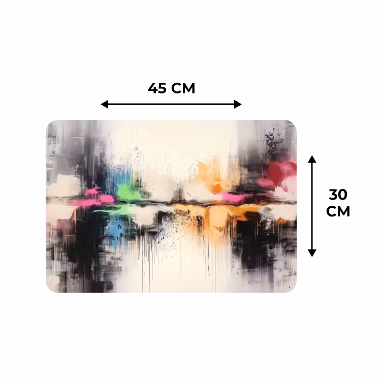 Tischset - 6 Stück - Abstrakt - Farbexplosion - Landschaft — 3