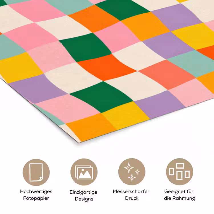 Poster - Quadrate - Bunt - Gewellt — 5
