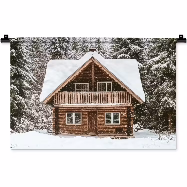 Wandteppich - Startseite - Wald - Winter - Natur - Schnee — 1