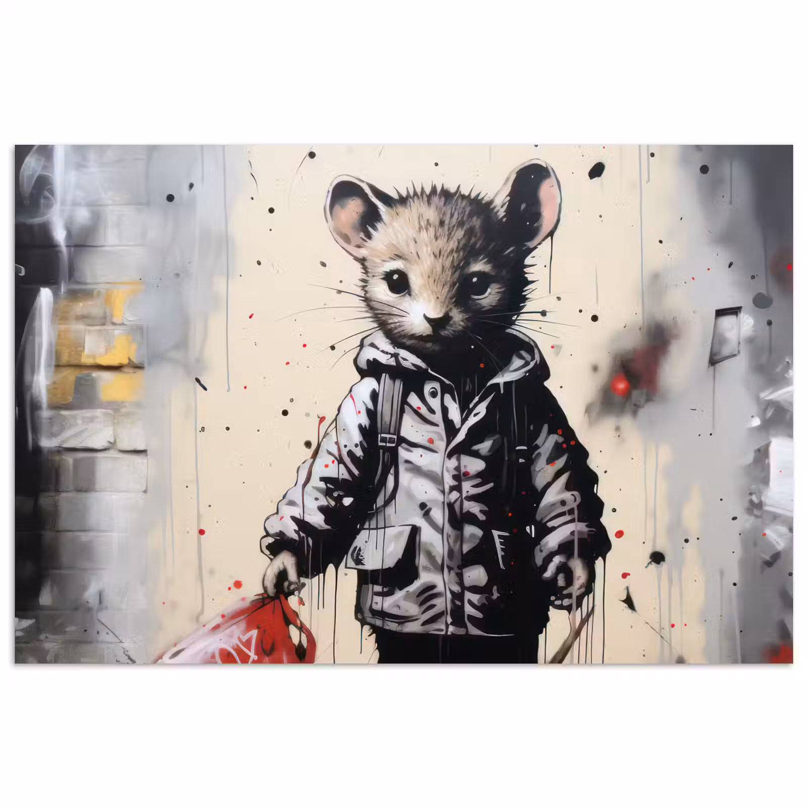 Poster - Maus - Rot - Graffiti — 1