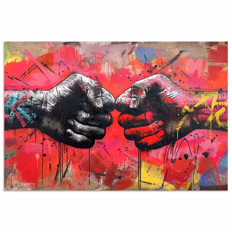 Poster - Straßenkunst - Hände - Graffiti - Kunst - Banksy — 1