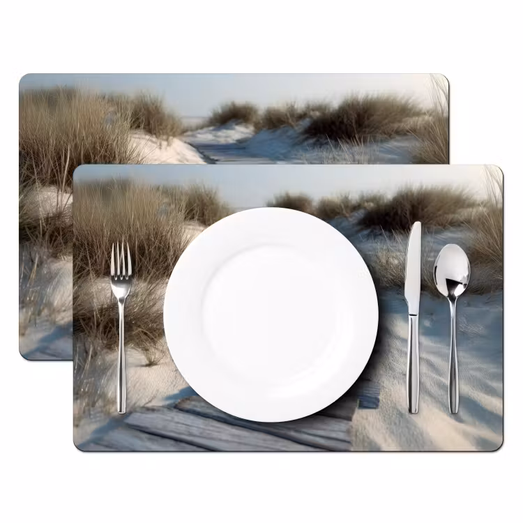Tischset - 6 Stück - Pfad - Regale - Dünen - Gras — 2