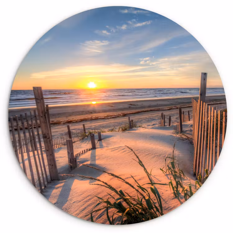 Forexbild Rund - Strand - Meer - Düne - Sonnenuntergang - Landschaft — 1