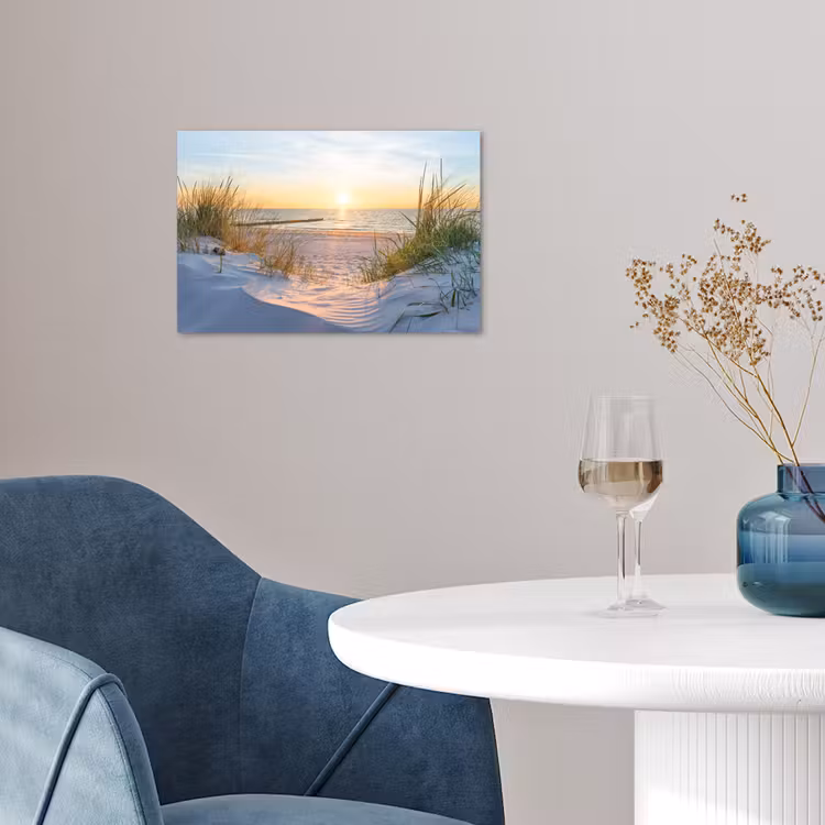 Poster - Strand - Sonne - Düne - Gras - Sand - Horizont — 4