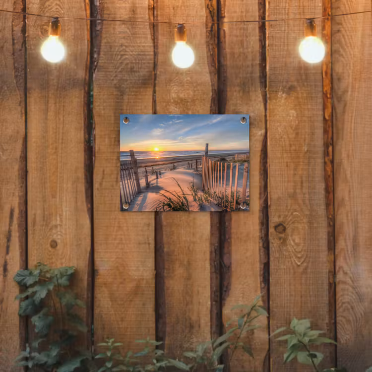 Gartenposter - Strand - Meer - Düne - Sonnenuntergang - Landschaft — 2
