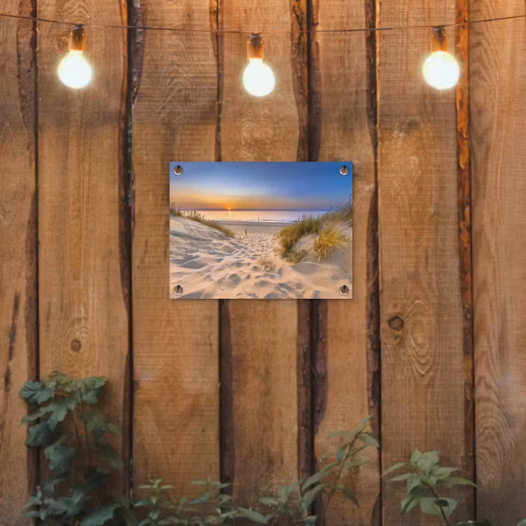 Gartenposter - Avondrust am Meer — 2