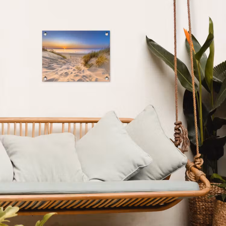 Gartenposter - Avondrust am Meer — 4